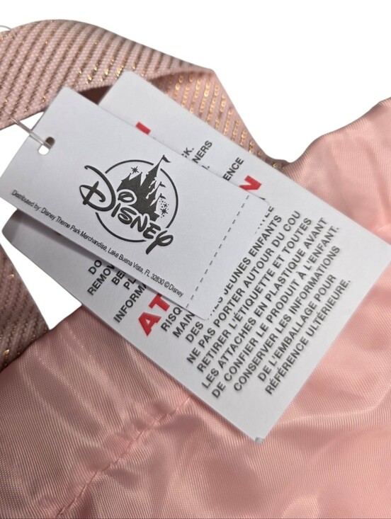 Disney Parks Official Baby Pink Bibbidi Bobbidi Boutique Drawstring Backpack main image 5
